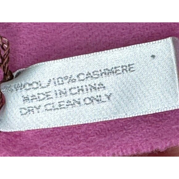 Coach 100%  PURE CASHMERE PINK SCARF NEW - Picture 4 of 5